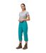 Pantalon Uni À Jambes Droites Chaska Femme Turquoise Clair Regatta-1