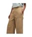 Womens/ladies Hacarpe Straight Leg Cargo Trousers Beige Hugo-4