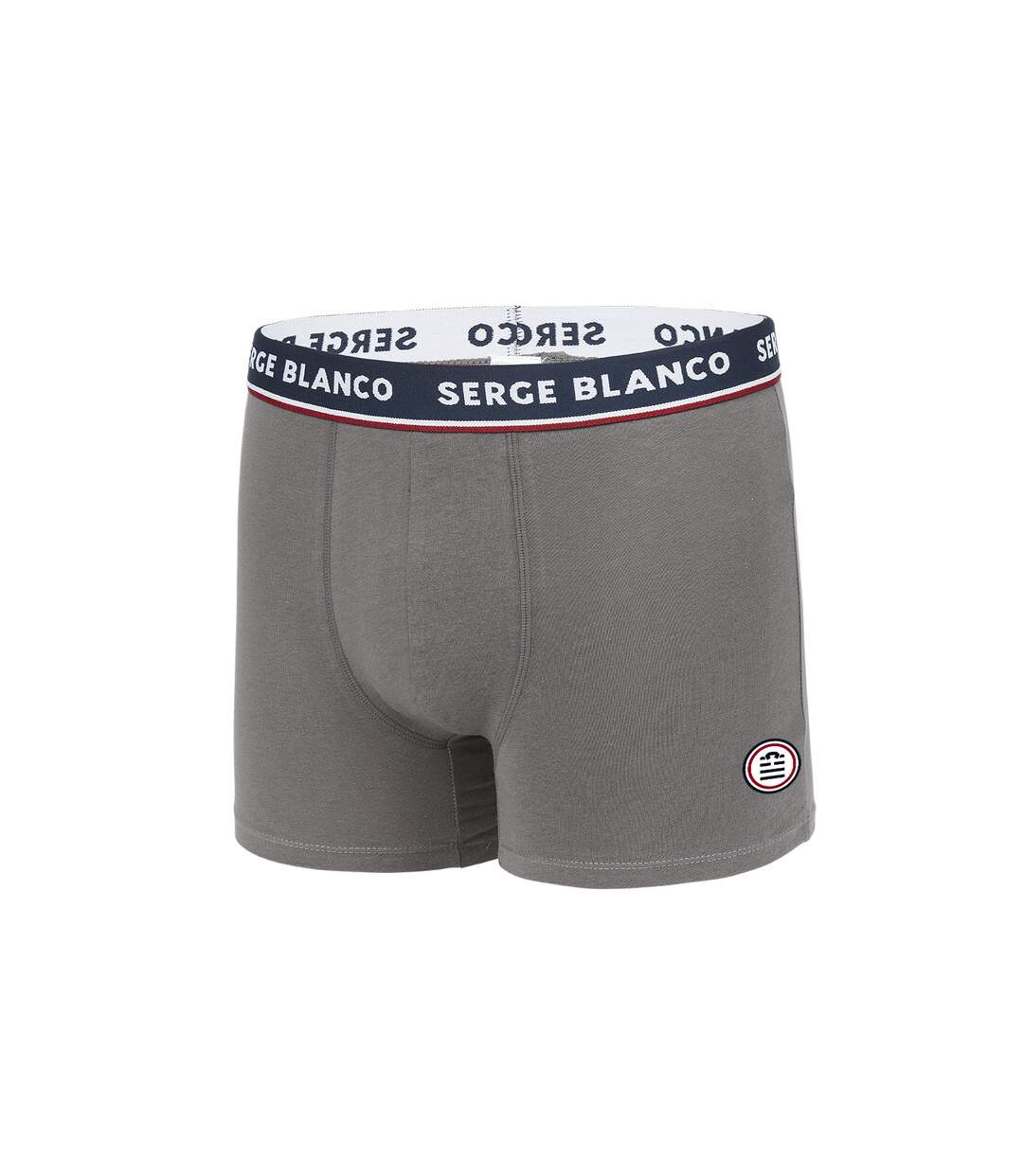 Lot 2 boxers coton homme French Serge Blanco-3