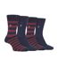 Farah - 4 Paires Chaussettes Rayées Bambou Créateur L'été | Chaussettes Brodées-1