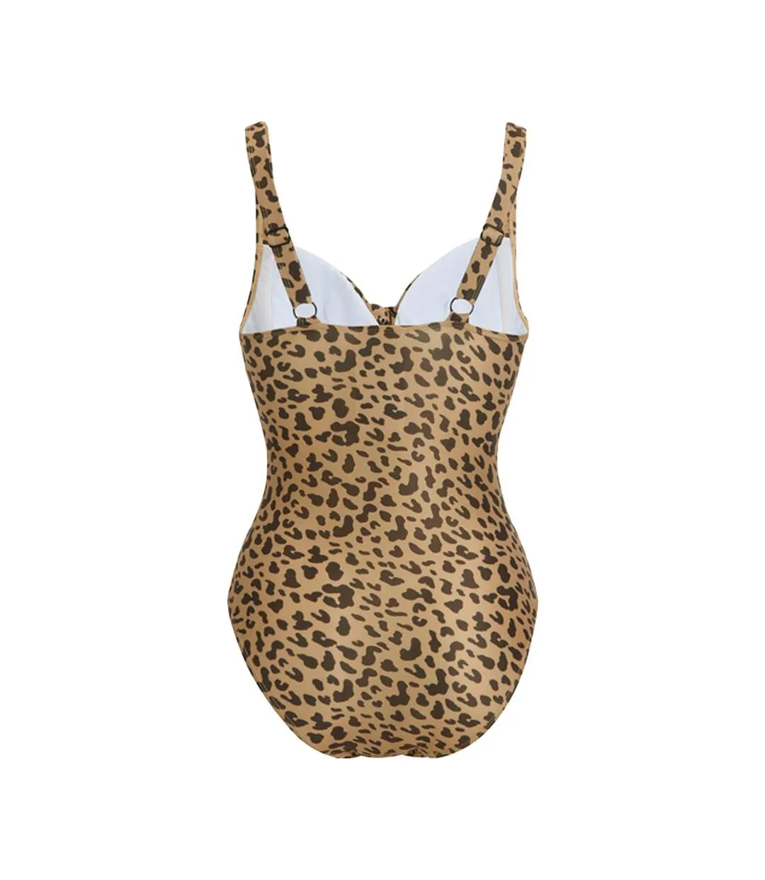 Maillot De Bain 1 Pièce Motif/style Léopard Sakari Femme Beige Noir Regatta-2