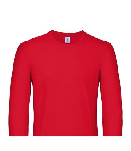 T-shirt Manches Longues #e150 Homme Rouge B&C