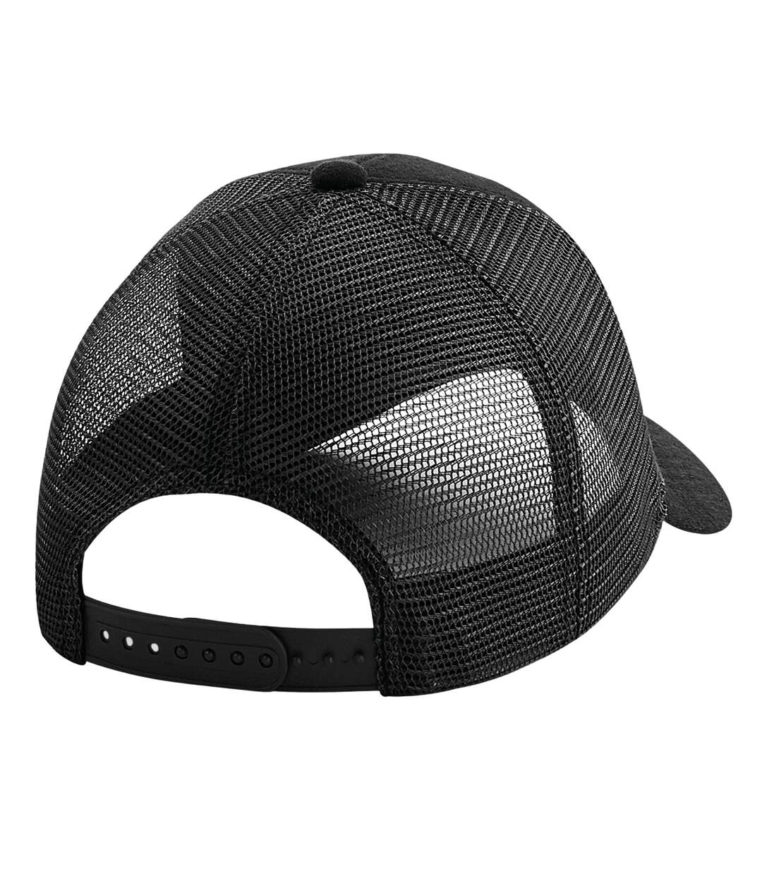Unisex Adult Athleisure Jersey Trucker Cap Black Beechfield-2