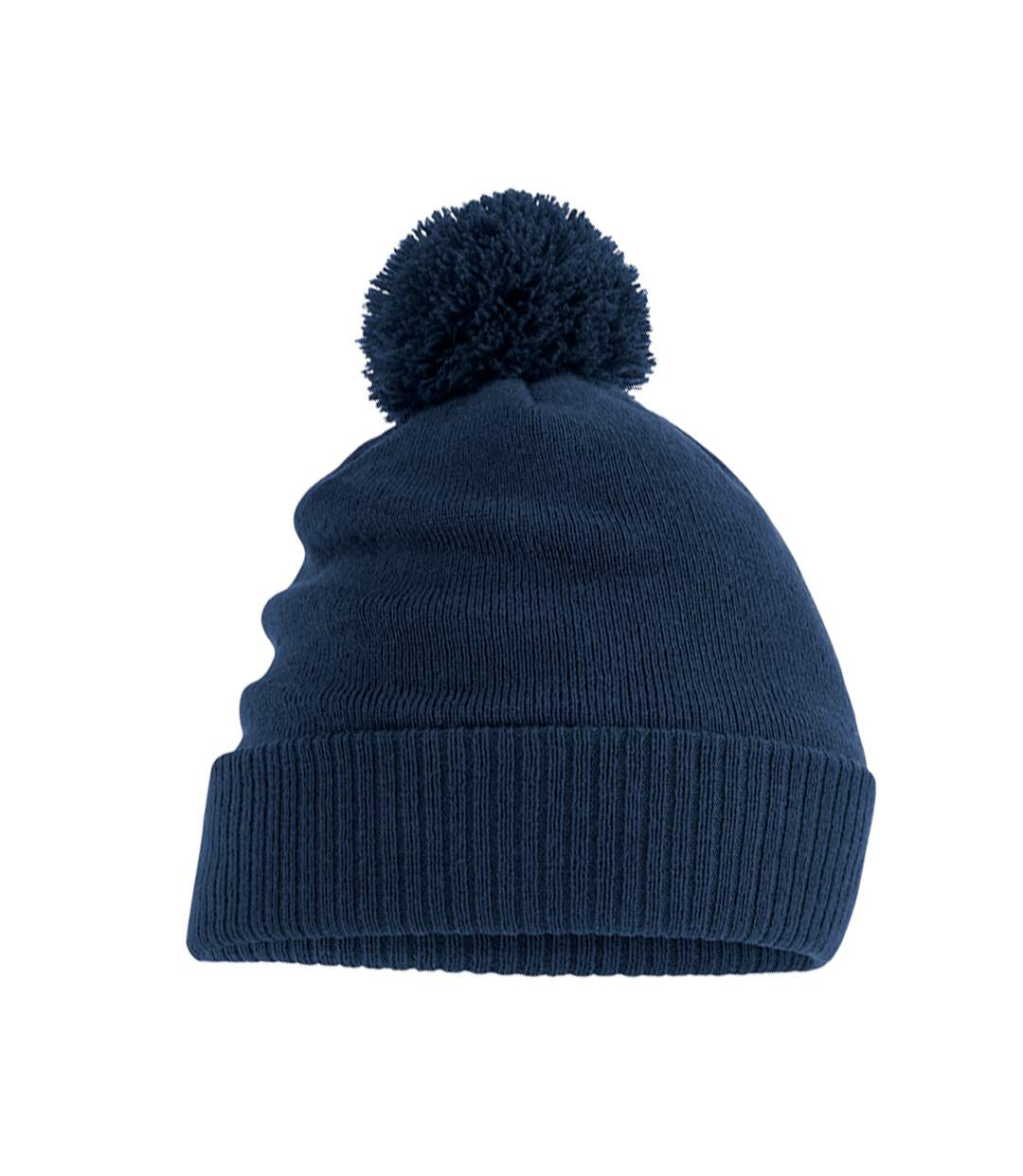 Bonnet Snowstar Bleu Marine Français Beechfield-1