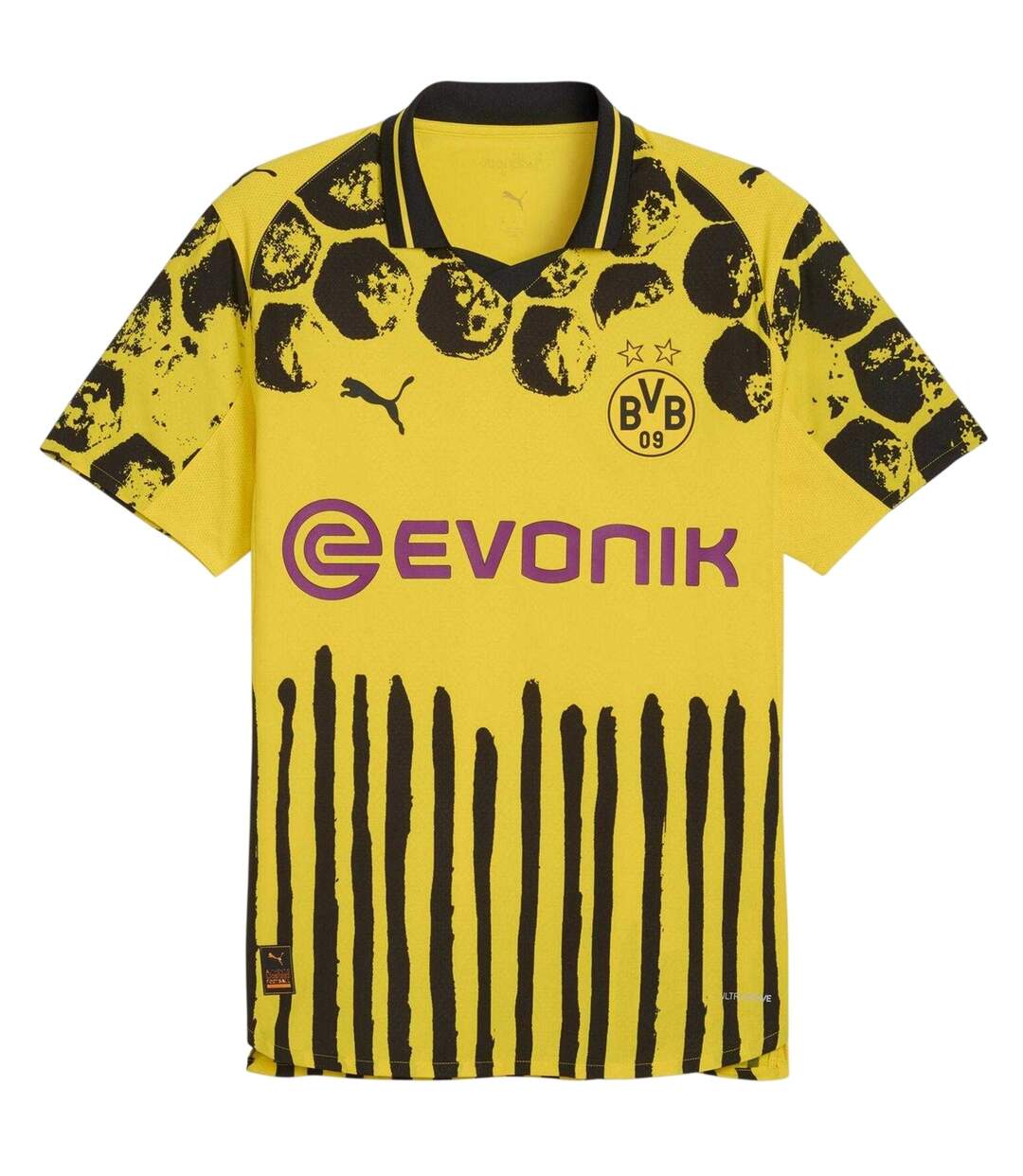 Mens Kidsuper 25/26 Puma Home Jersey Yellow Black Borussia Dortmund-2