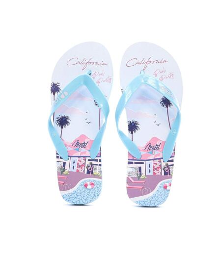 Tongs bleu/rose femme longboard calasi t