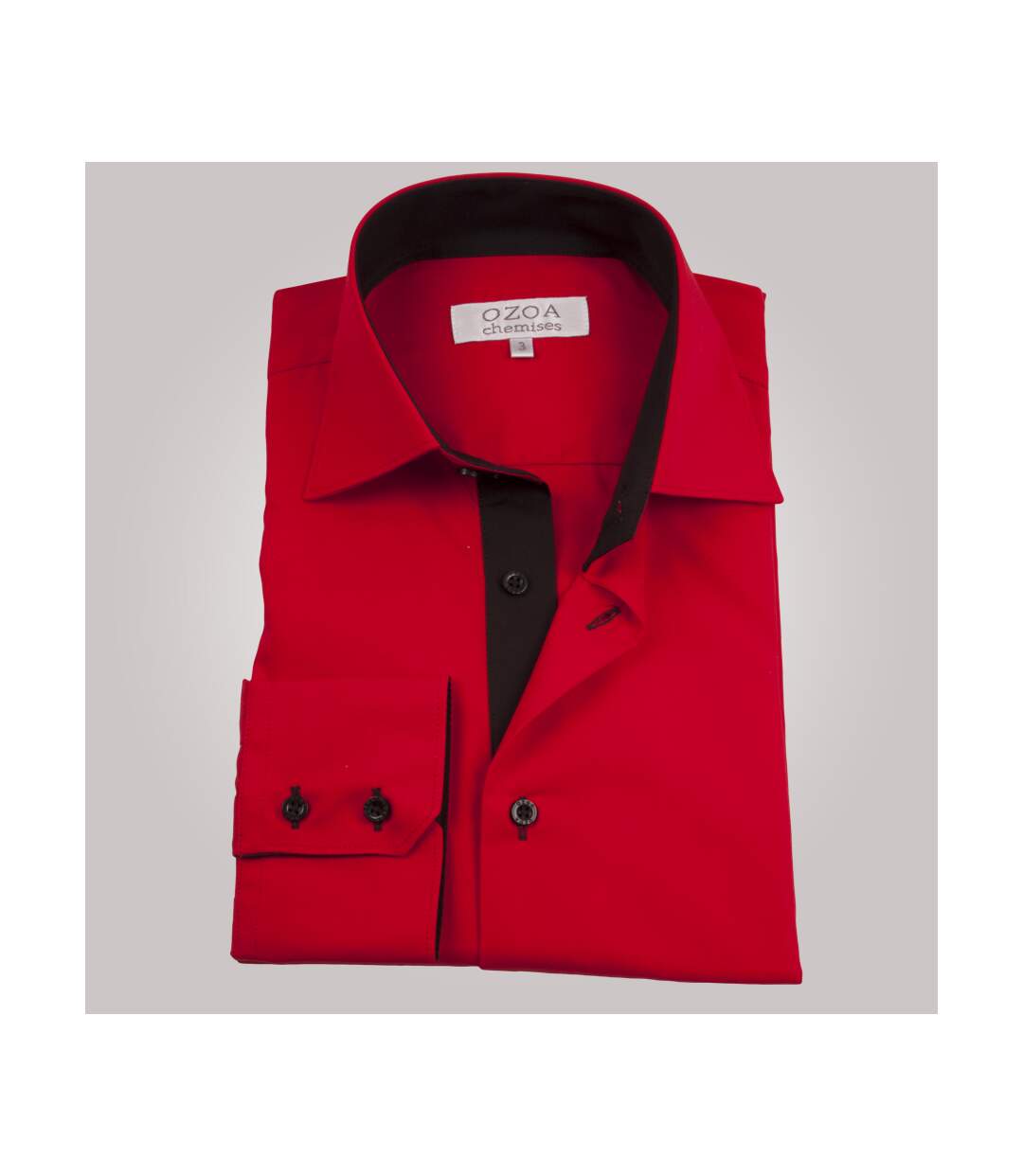 chemise homme rouge