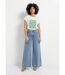 T-shirt col rond avec fleurs stylisées-3
