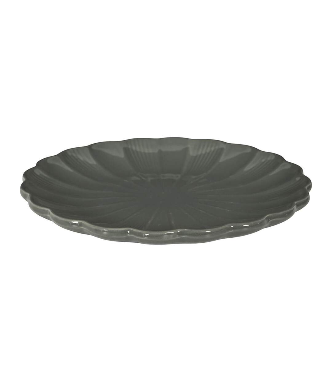 Lot de 6 Assiettes Plates Calista 26cm Gris-2