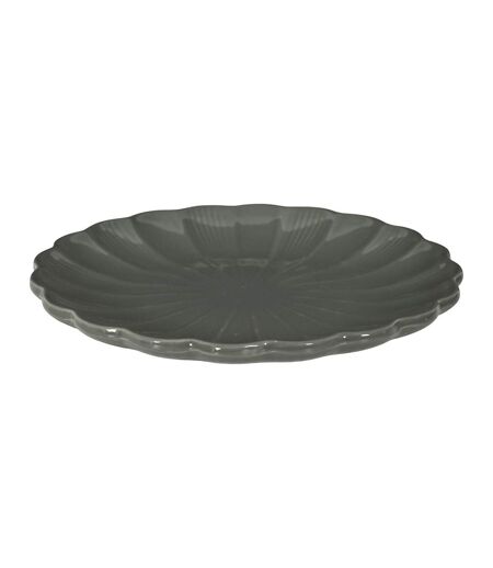 Lot de 6 Assiettes Plates Calista 26cm Gris