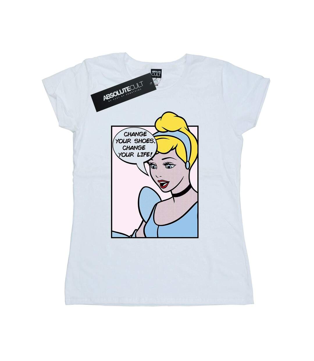 Disney Princess - T-shirt CINDERELLA POP ART - Femme (Blanc) - UTBI36793-1
