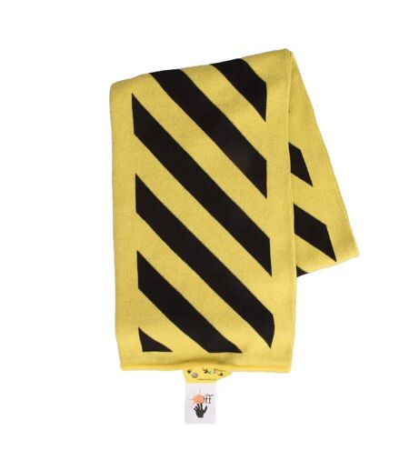 écharpe arrow taille unique jaune / noir Off White