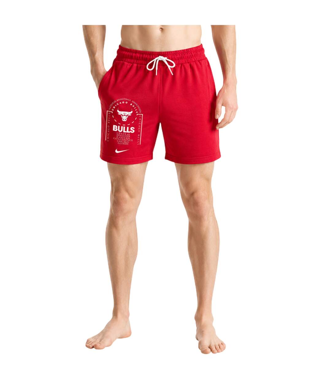 Short De Basket Motif/style Nba Homme Rouge Vif Nike-4