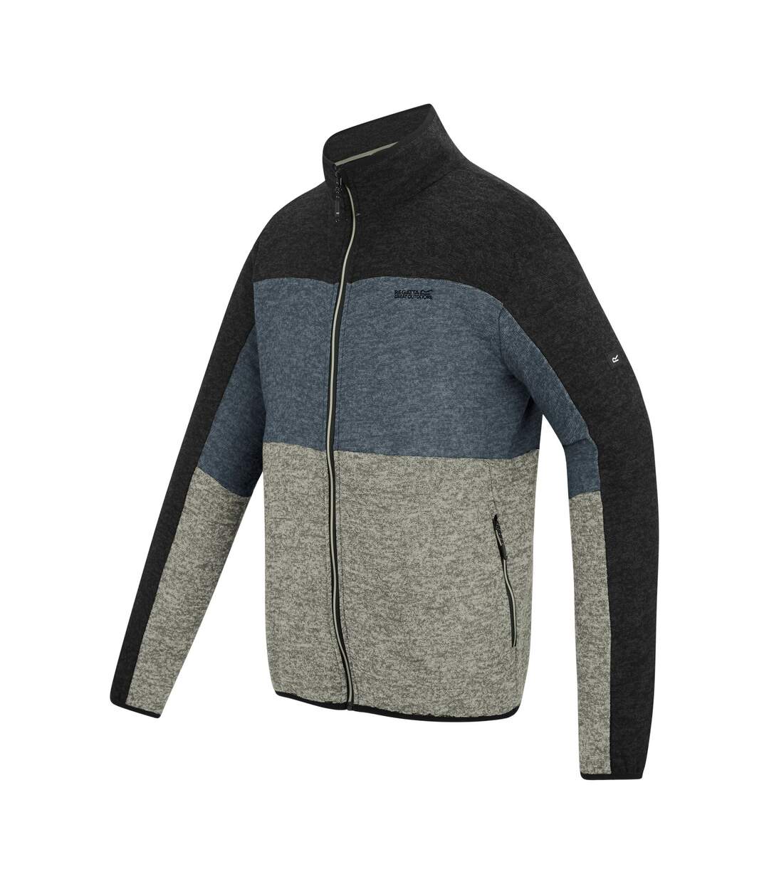 Haut Polaire Elram Homme Blanc Cassé Gris Foncé Noir Regatta-4