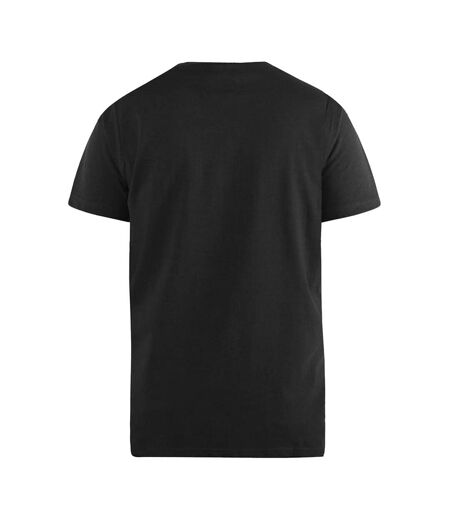 Duke Mens D555 Kingsize Signature-1 Cotton T-Shirt (Black)