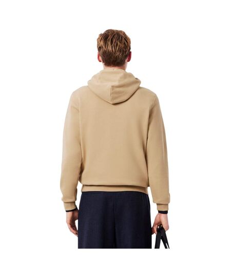 Mens Basic Pullover Hoodie Beige Lacoste