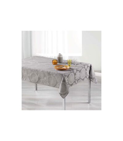 Nappe Rectangulaire Rose des Vents 140x300cm Gris