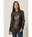 Veste manches longues cuir regular fit BEVERLY
