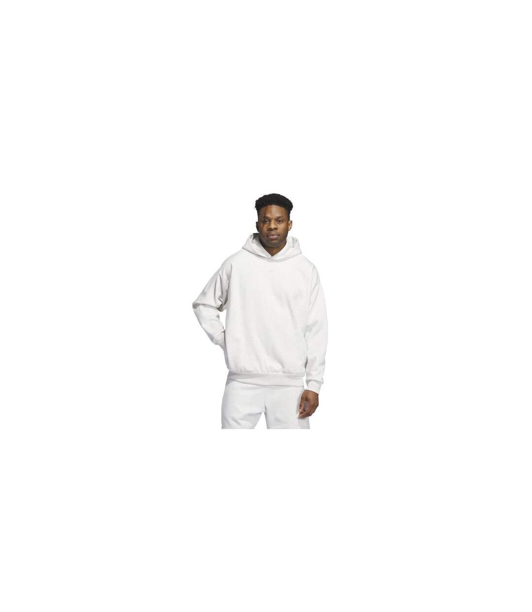 Sweat À Capuche Motif/style Imprimé Au Dos Adulte Gris Chiné Adidas-1