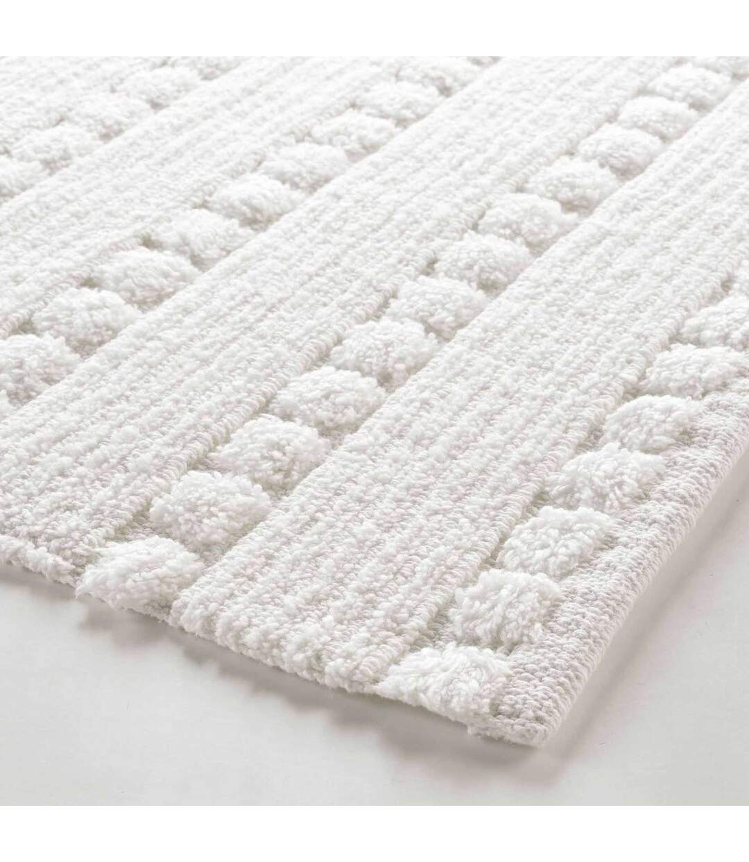 Tapis de bain Calabasa en coton tufté - 50 x 80 cm - Blanc-4