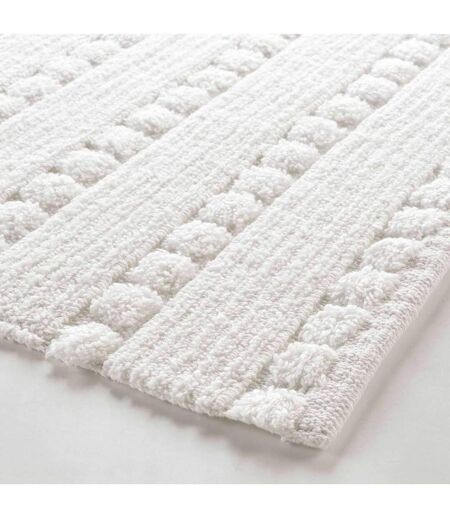 Tapis de bain Calabasa en coton tufté - 50 x 80 cm - Blanc