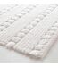 Tapis de bain Calabasa en coton tufté - 50 x 80 cm - Blanc-4