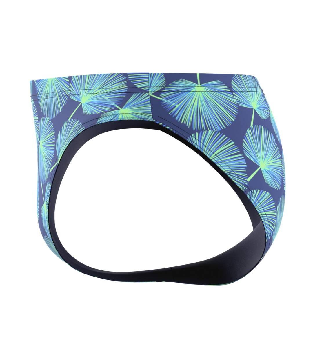 Mens Beachstar Palm Leaf All-over Print Swim Briefs Blue Green Speedo-4