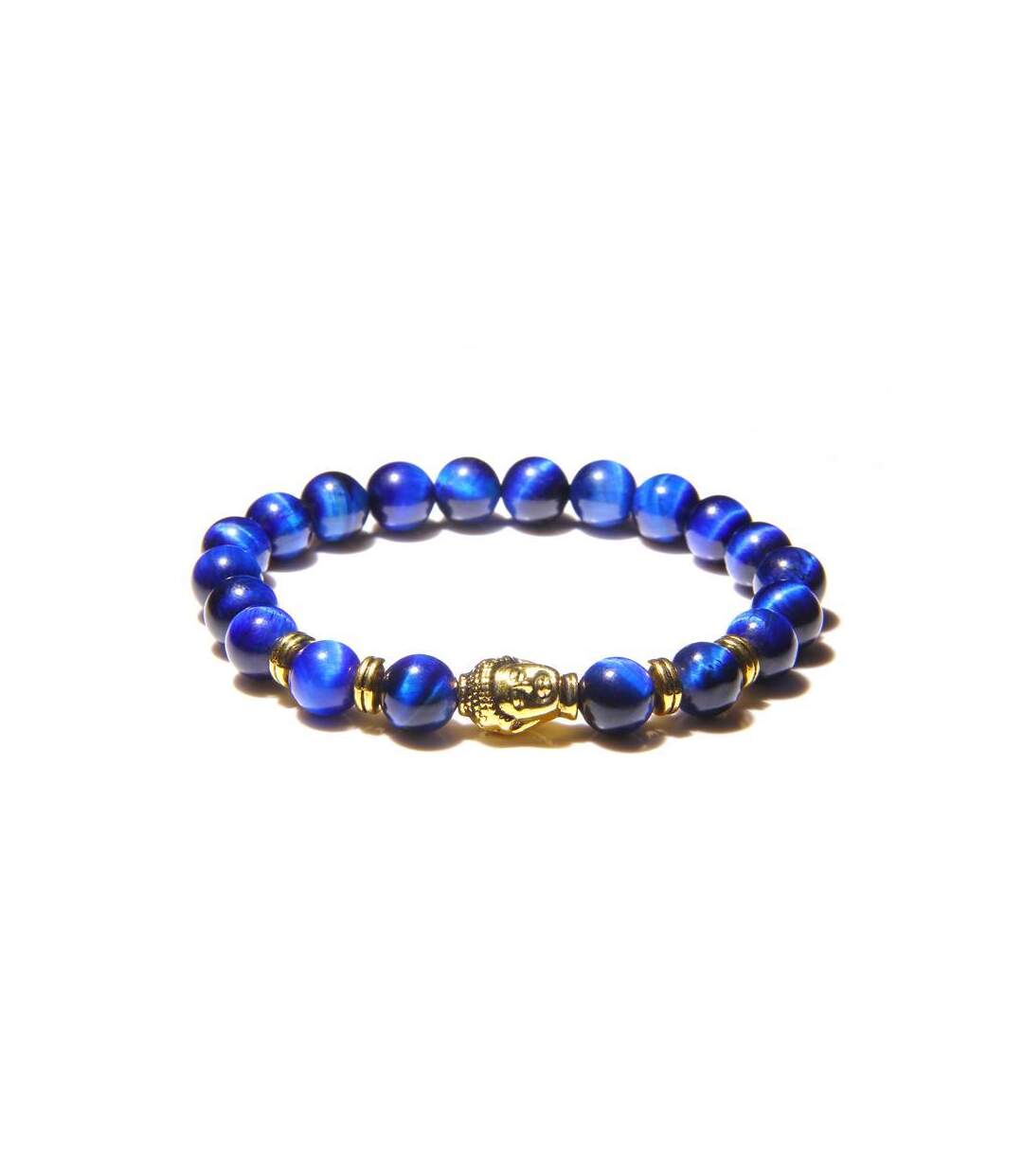 Bracelet en oeil de tigre bleu