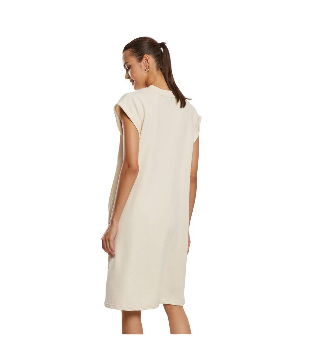 Womens/ladies Terrycloth Dress White Sand Urban Classics-2