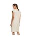 Womens/ladies Terrycloth Dress White Sand Urban Classics-2