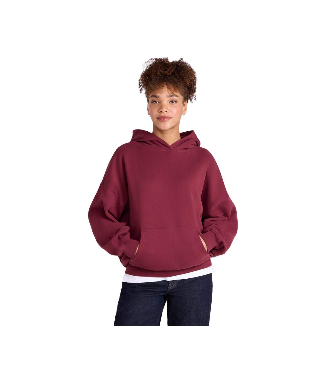 Sweat À Capuche Idol Femme Bordeaux Animal-4