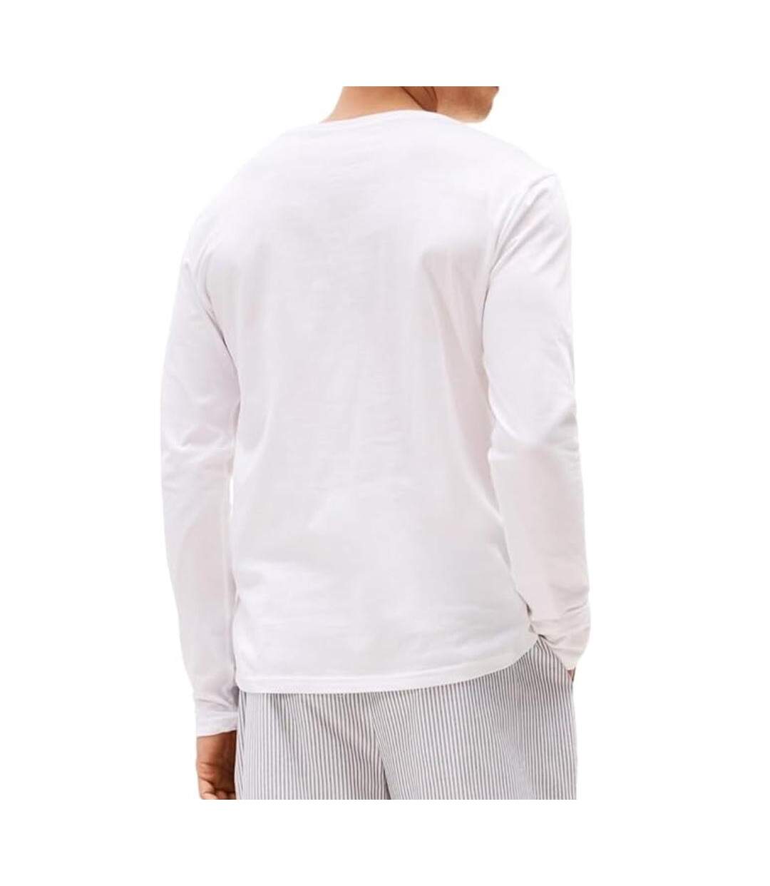 Lot de 3 t-shirts manches longues noir/blanc/gris homme tommy hilfiger um0um03022-2