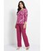 Pantalon fluide large maille stretch unie-3