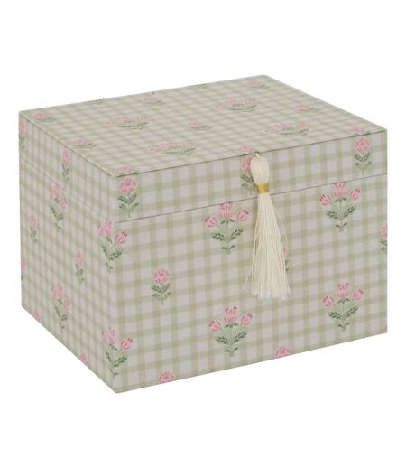 Boîte à Bijoux Déco Bloomy 18cm Vert