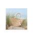 Sac de Plage Avec Pompon Bali Bliss 58cm Naturel