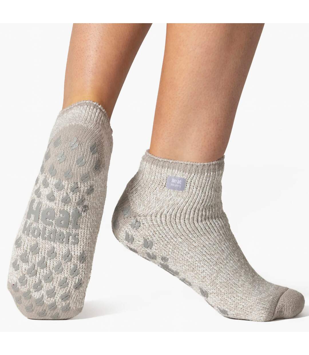 Ladies Thick Warm 2.3 Tog Thermal Ankle Slipper Socks-5