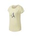 T-shirt Motif/style Posture De Yoga Serenity Femme Jaune Cire Dare 2B-4
