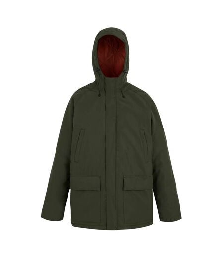 Veste Imperméable Savon Homme Kaki Foncé Terre Cuite Regatta