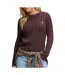 Pull marron femme superdry essentials cable jumper-1