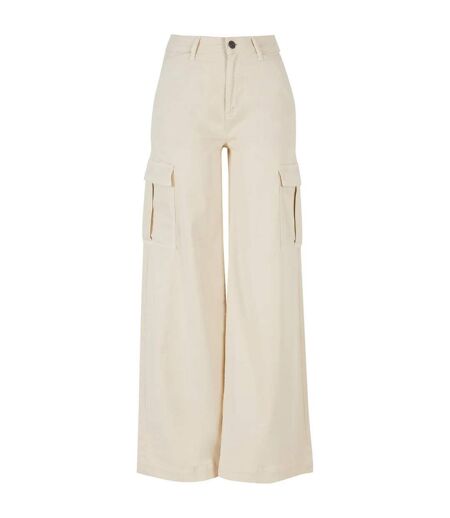 Pantalon À Poches Femme Sable Blanc Urban Classics
