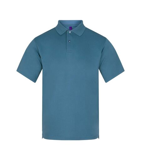 Polo À Manches Courtes Homme Bleu Ardoise Henbury