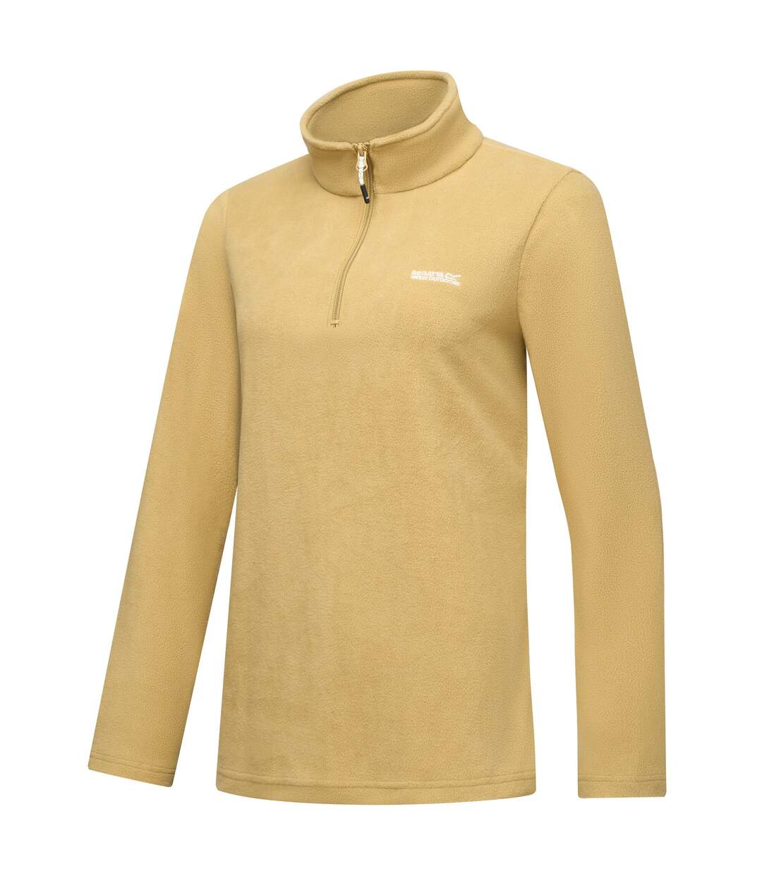 Haut Polaire Uni À Col Montant Zippé Sweetheart Femme Beige Foncé Regatta-4
