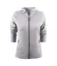 Womens/ladies Layback Hoodie Grey Melange Printer RED-1