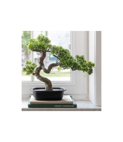 Bonsai Artificiel Podocarpus 47cm Vert