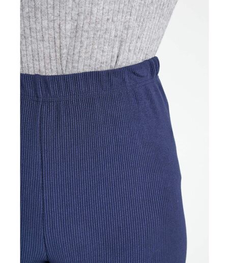 Legging côtelé taille élastiquée