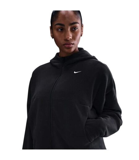 Womens/ladies Relaxed Fit Hooded Jacket Black Nike