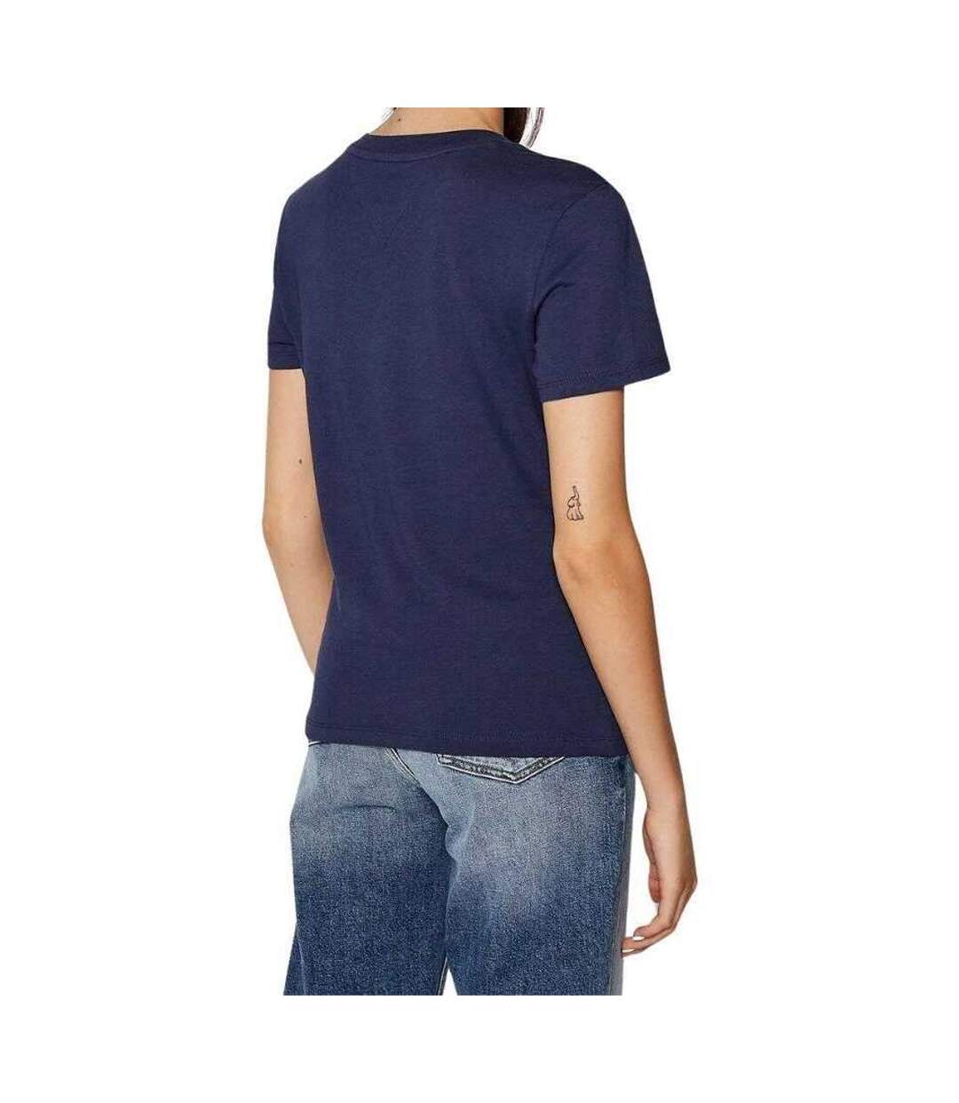 T-shirt Motif/style Logo Femme Bleu Marine Tommy Hilfiger-2
