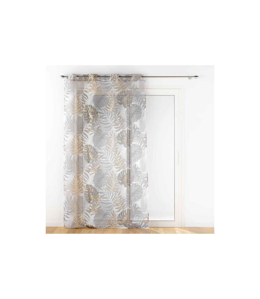 Rideau Voilage à Œillets Mogador 140x240cm Beige-1