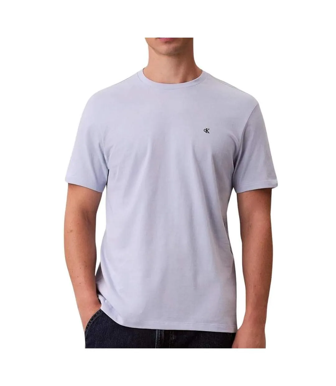 T-Shirt mauve homme calvin klein jeans classics-1