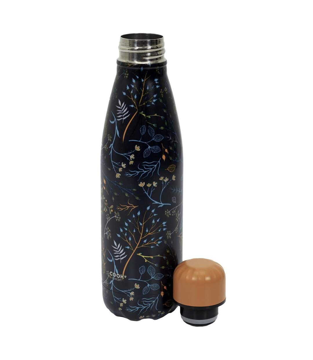 Bouteille Isotherme Fleurie 50cl Bleu & Jaune-2